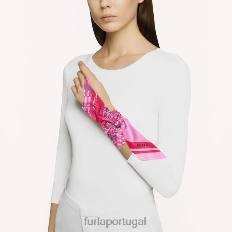 rosa pop acessórios JP6JF258 metropolis mini bandeau 6x100 mulheres Furla