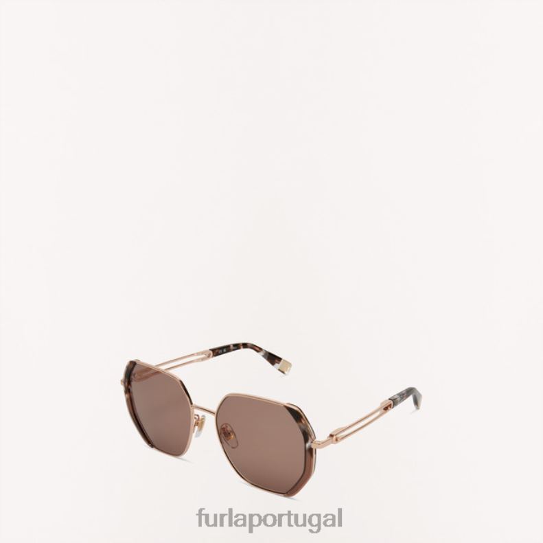 cinza acessórios JP6JF227 óculos de sol sfu689 óculos de sol havana mulheres Furla