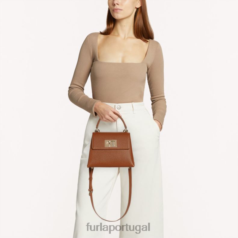 conhaque h acessórios JP6JF113 Mini alça superior 1927 mulheres Furla