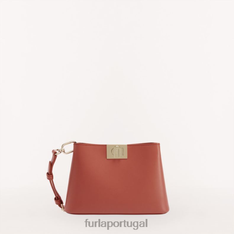 canela acessórios JP6JF86 bolsa de ombro flor mulheres Furla