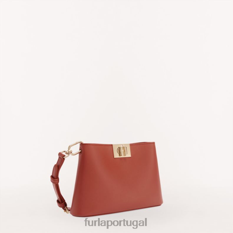 canela acessórios JP6JF86 bolsa de ombro flor mulheres Furla