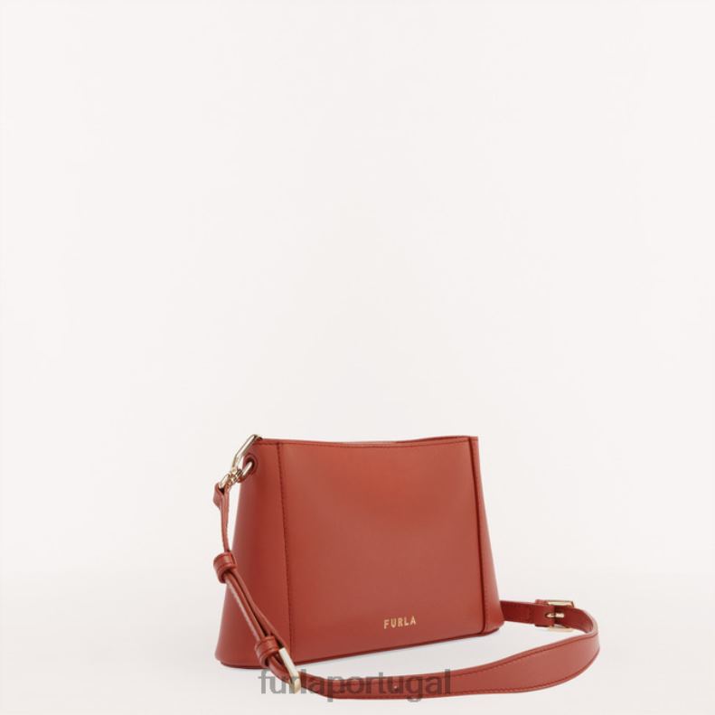 canela acessórios JP6JF86 bolsa de ombro flor mulheres Furla