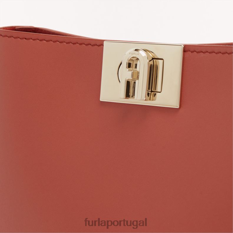 canela acessórios JP6JF86 bolsa de ombro flor mulheres Furla