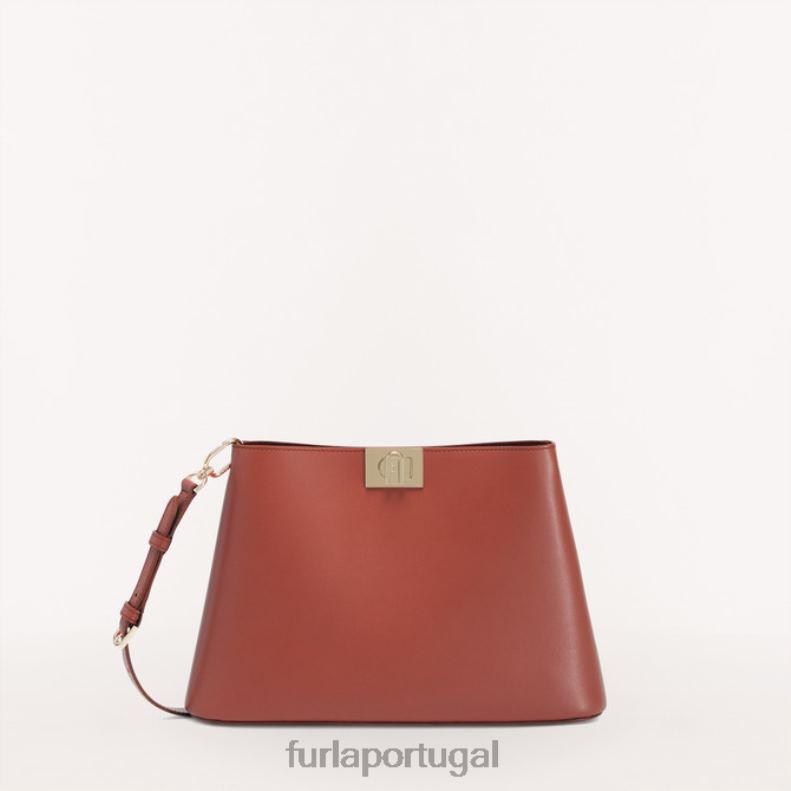 canela acessórios JP6JF89 bolsa de ombro flor m mulheres Furla