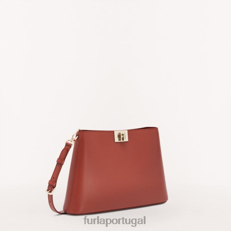 canela acessórios JP6JF89 bolsa de ombro flor m mulheres Furla
