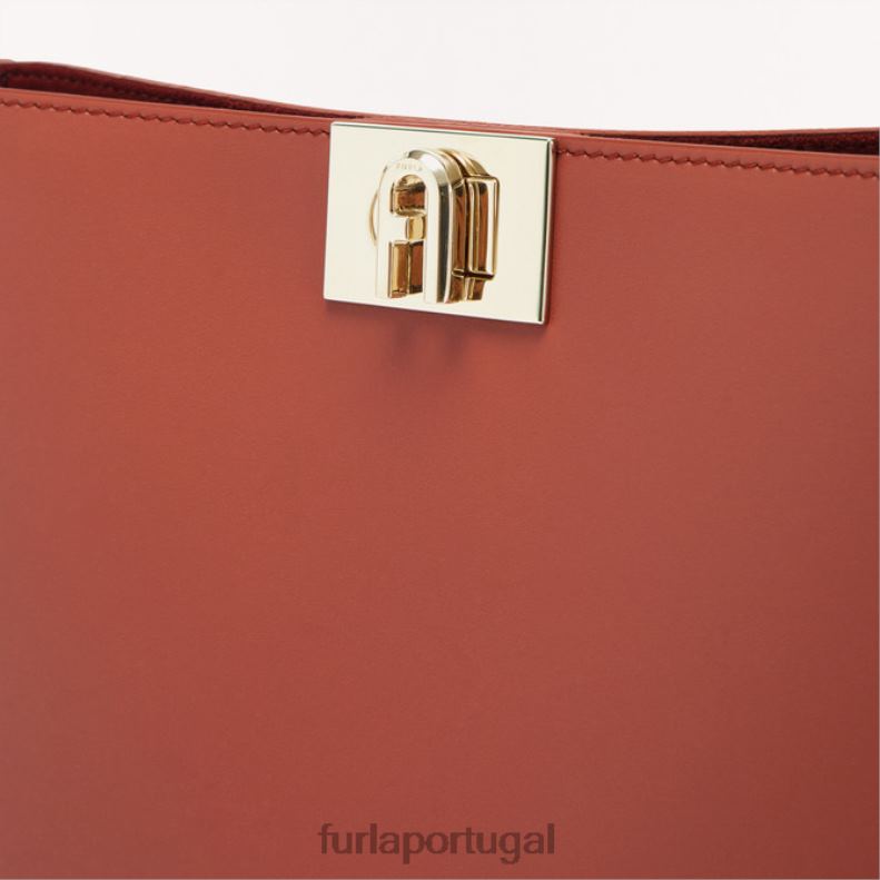 canela acessórios JP6JF89 bolsa de ombro flor m mulheres Furla