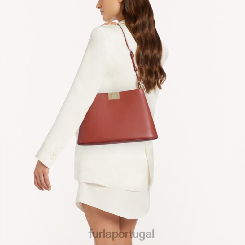 canela acessórios JP6JF89 bolsa de ombro flor m mulheres Furla