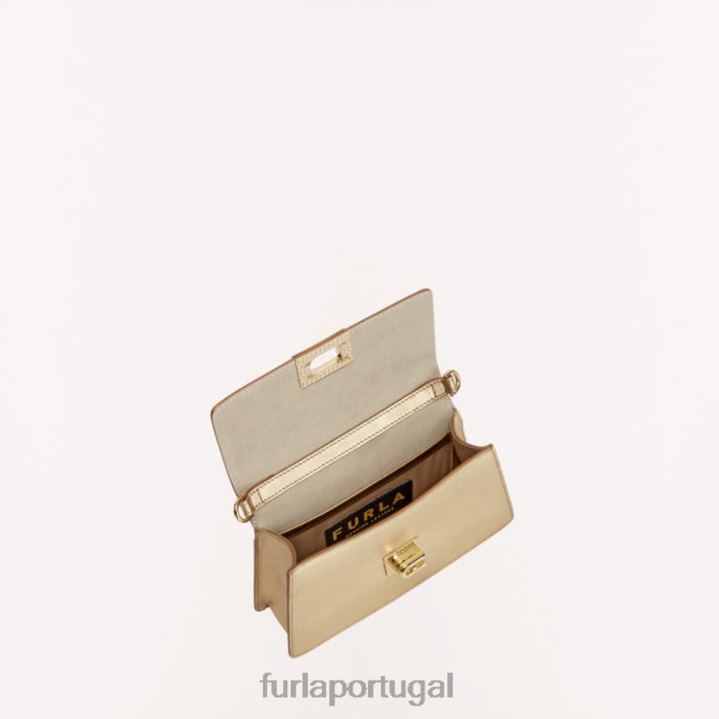cor ouro acessórios JP6JF80 bolsa tiracolo zoe mini mulheres Furla