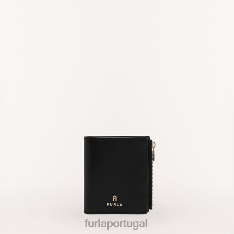 Nero acessórios JP6JF183 carteira compacta camélia mulheres Furla
