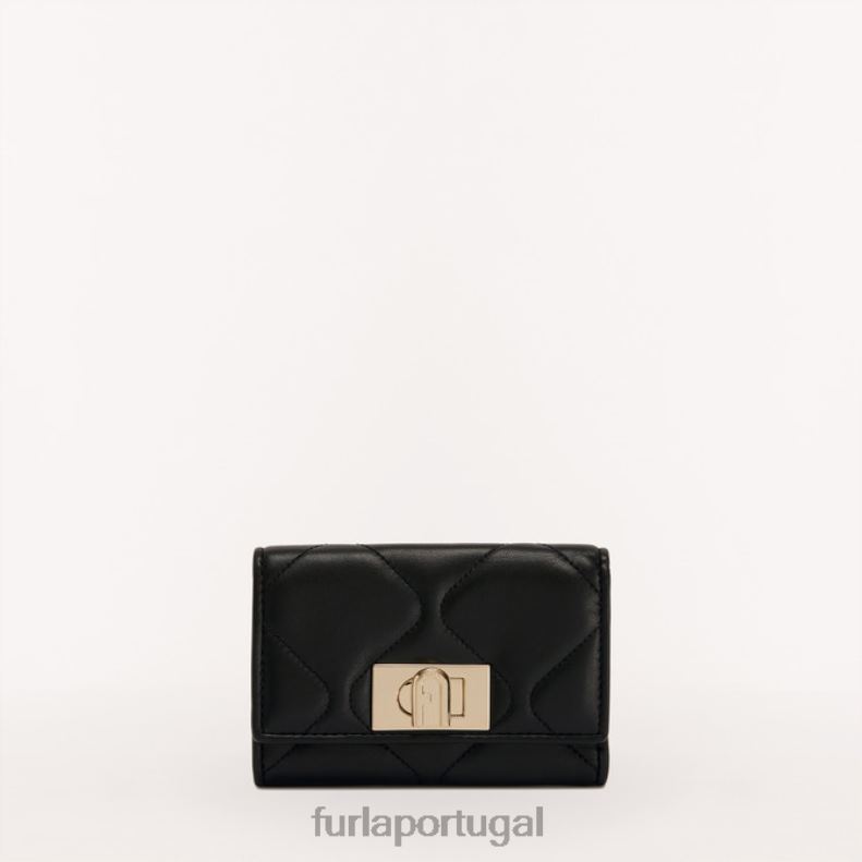 Nero acessórios JP6JF195 Carteira compacta 1927 m mulheres Furla