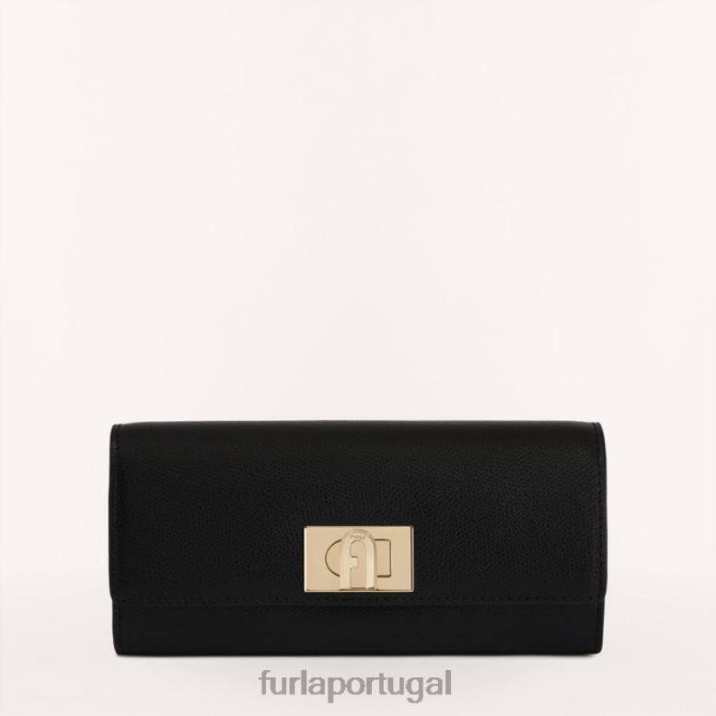 Nero acessórios JP6JF198 Carteira continental 1927 xl mulheres Furla
