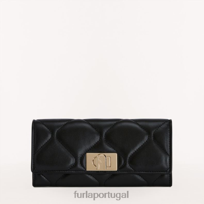 Nero acessórios JP6JF200 Carteira continental 1927 xl mulheres Furla