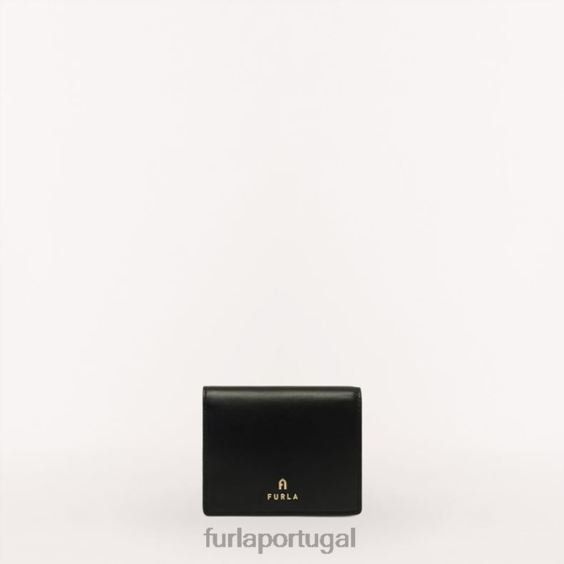 Nero acessórios JP6JF202 carteira compacta camélia mulheres Furla