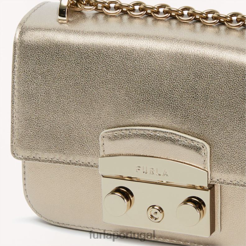 cor ouro bronze acessórios JP6JF76 metrópole mini crossbody mulheres Furla
