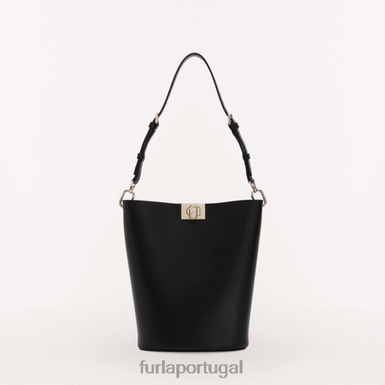 Nero acessórios JP6JF110 bolsa balde flor mini mulheres Furla