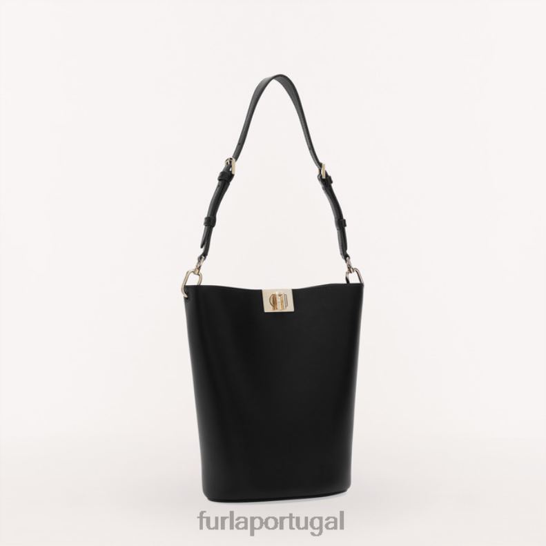 Nero acessórios JP6JF110 bolsa balde flor mini mulheres Furla