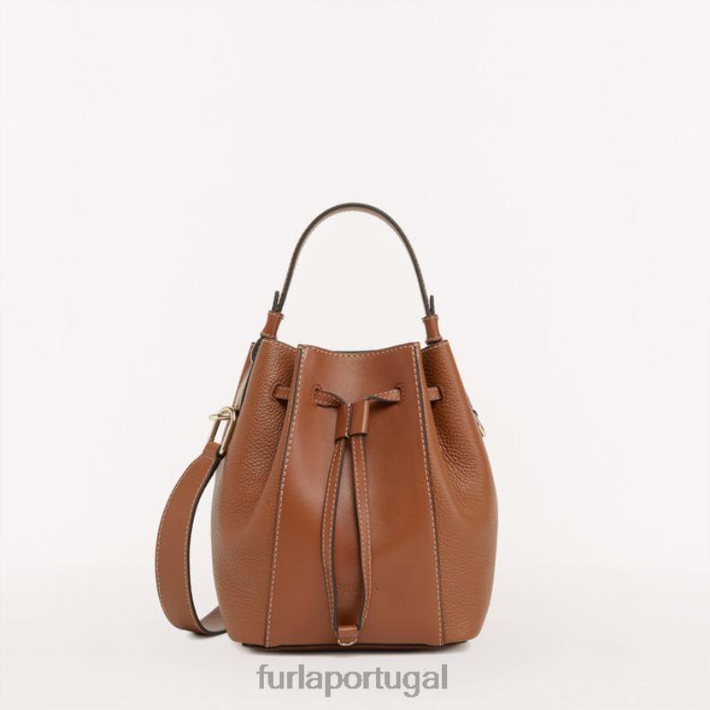conhaque h acessórios JP6JF119 bolsa bucket miastella mini mulheres Furla