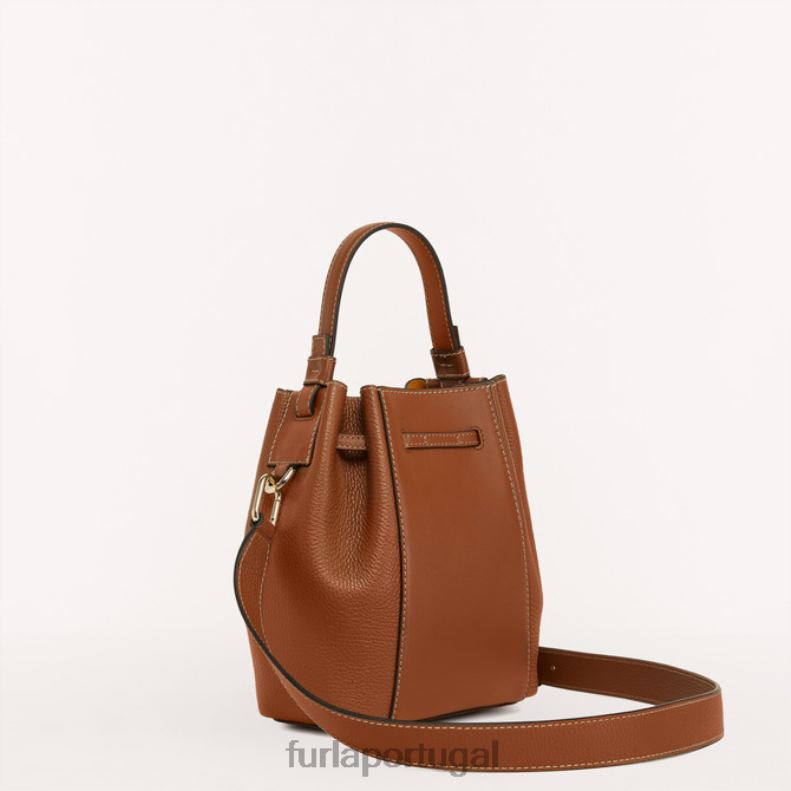 conhaque h acessórios JP6JF119 bolsa bucket miastella mini mulheres Furla