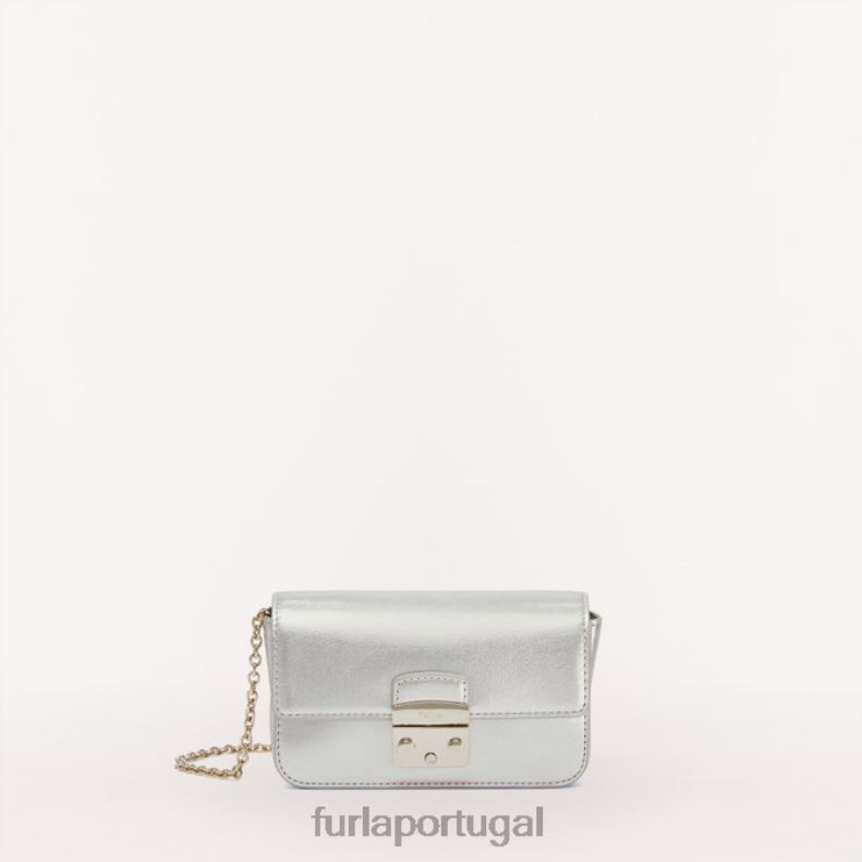 cor prata acessórios JP6JF72 mini bolsa metrópole m mulheres Furla