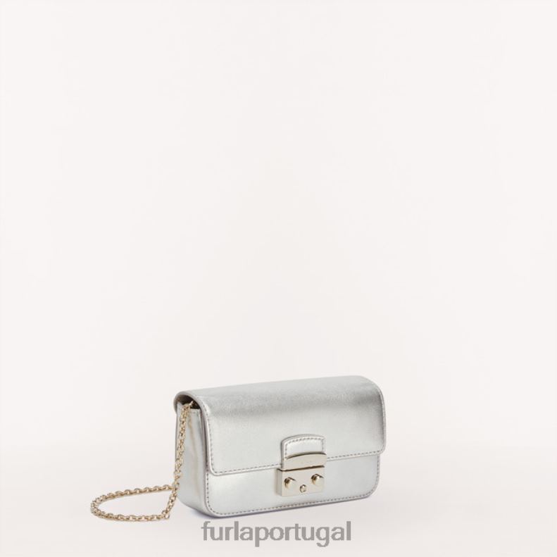 cor prata acessórios JP6JF72 mini bolsa metrópole m mulheres Furla
