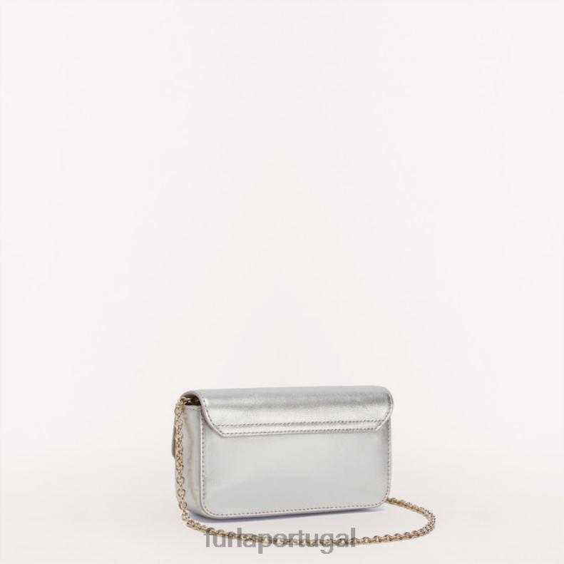 cor prata acessórios JP6JF72 mini bolsa metrópole m mulheres Furla