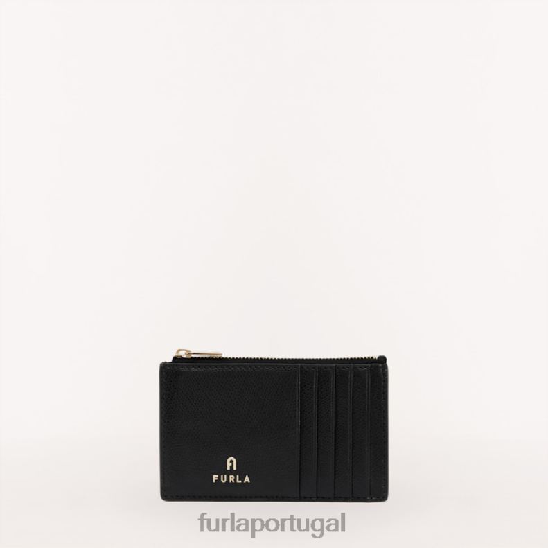 Nero acessórios JP6JF213 porta-cartões camelia m mulheres Furla