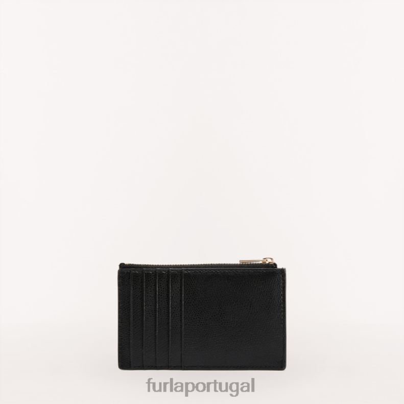 Nero acessórios JP6JF213 porta-cartões camelia m mulheres Furla