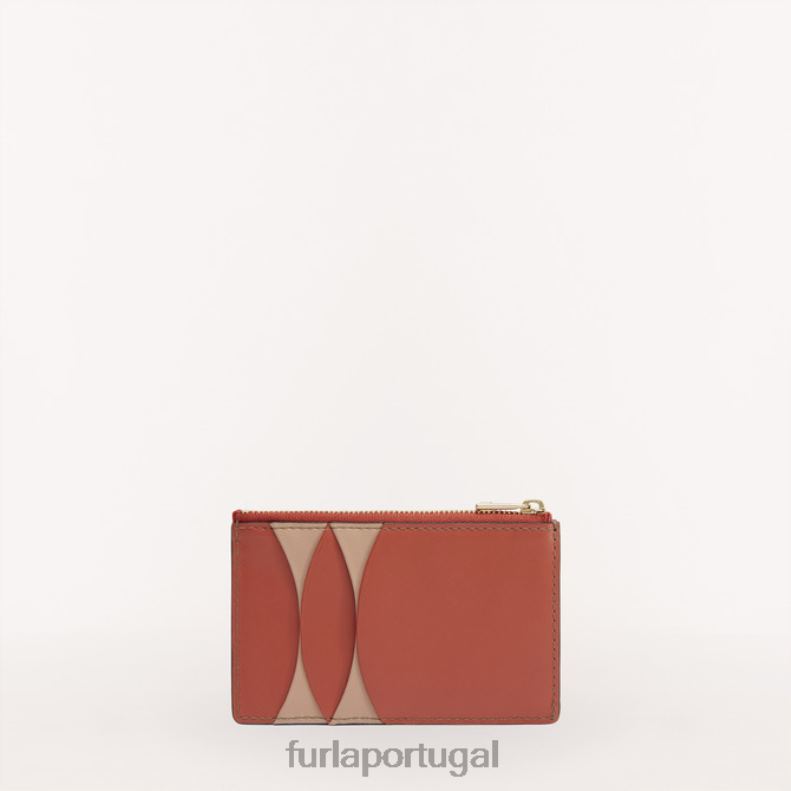 canela/camafeu acessórios JP6JF207 porta-cartões luna m mulheres Furla