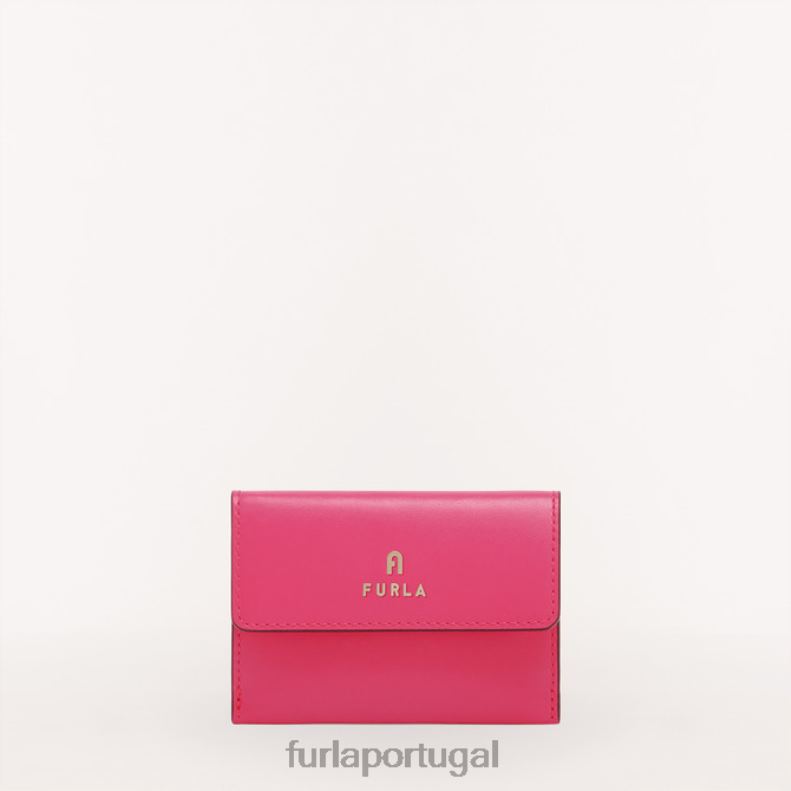 rosa pop acessórios JP6JF215 porta-cartões camelia m mulheres Furla