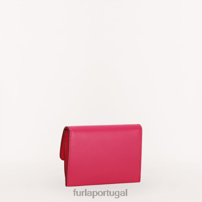 rosa pop acessórios JP6JF215 porta-cartões camelia m mulheres Furla