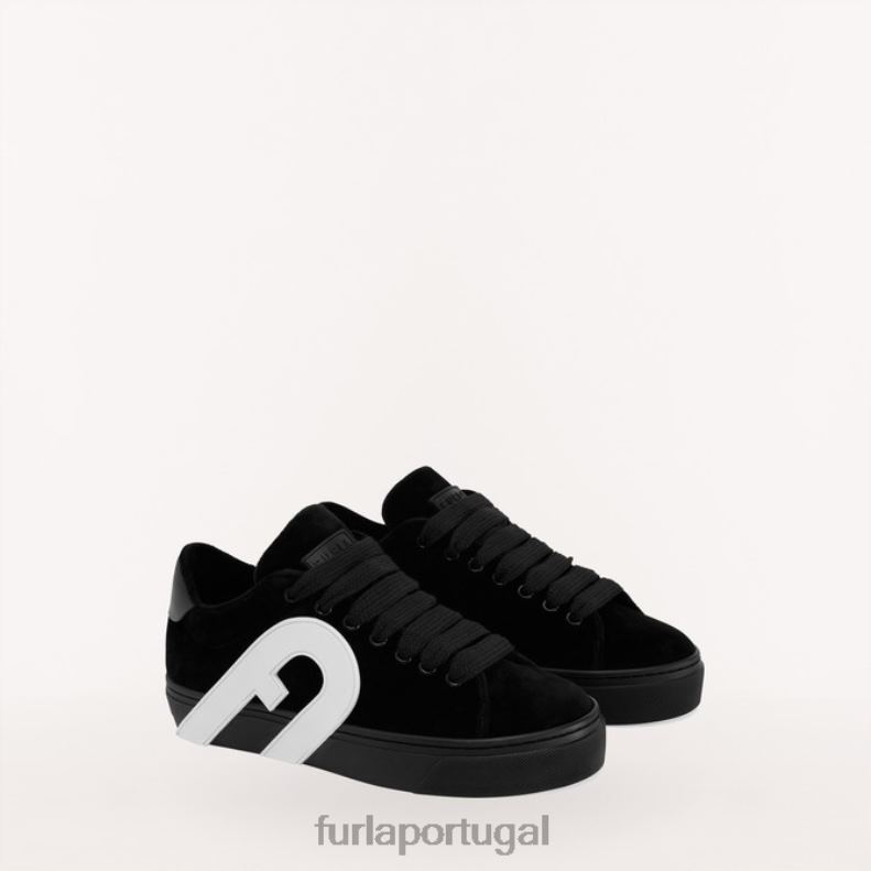 preto/talco h calçados JP6JF266 tênis de alegria mulheres Furla